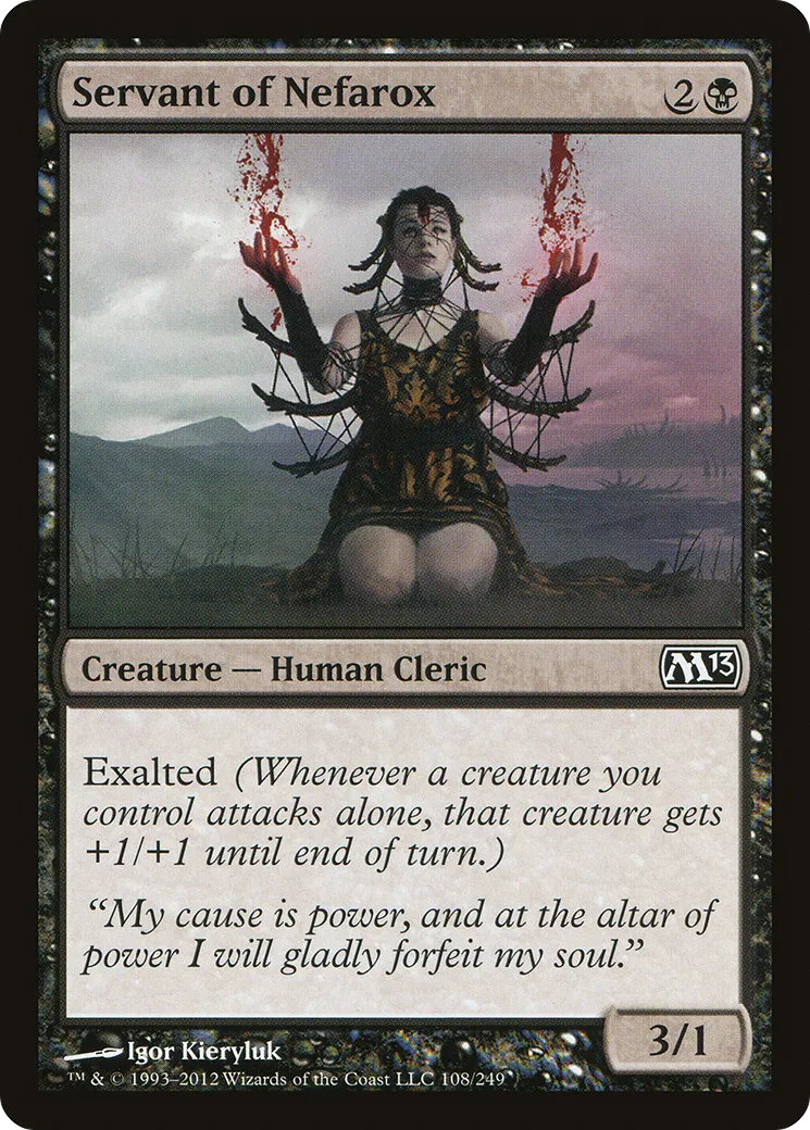 Servant of Nefarox — Magic 2013 — Magic: The Gathering