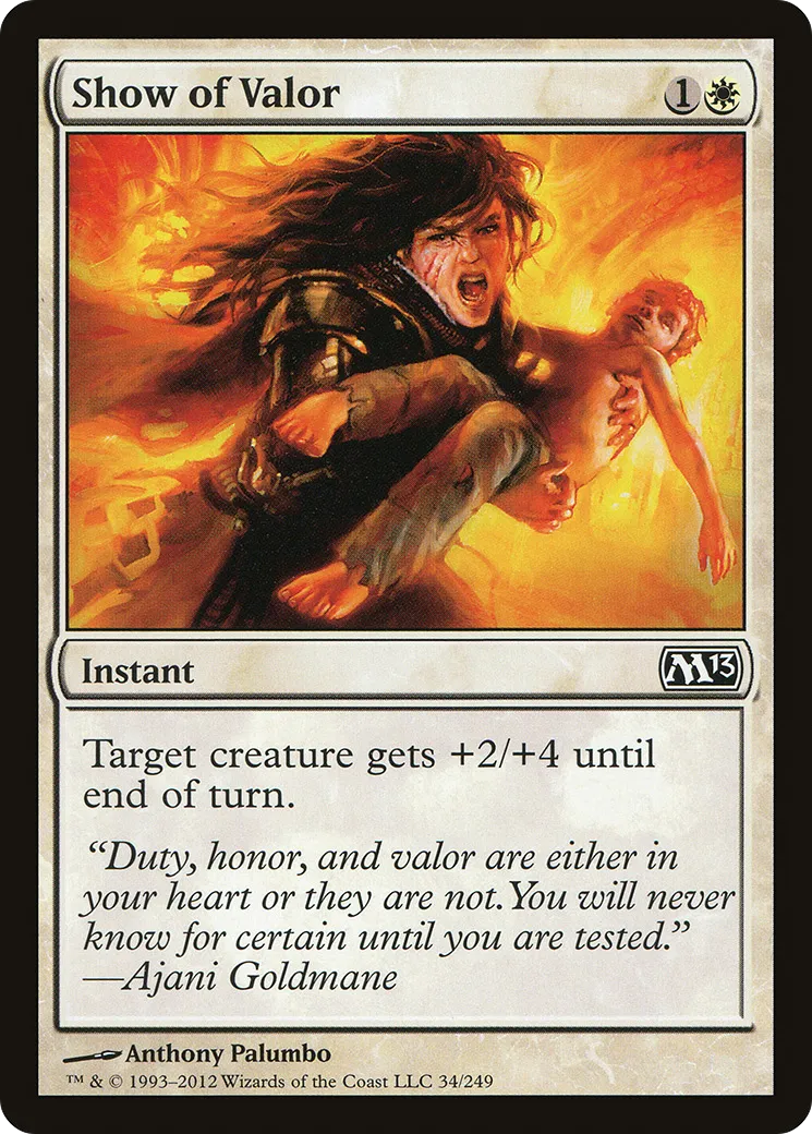 Show of Valor — Magic 2013 — Magic: The Gathering