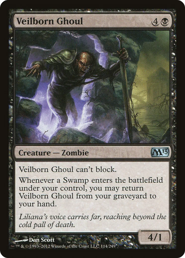Veilborn Ghoul — Magic 2013 — Magic: The Gathering