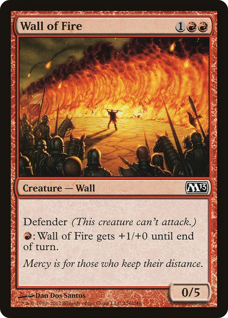 Wall of Fire — Magic 2013 — Magic: The Gathering