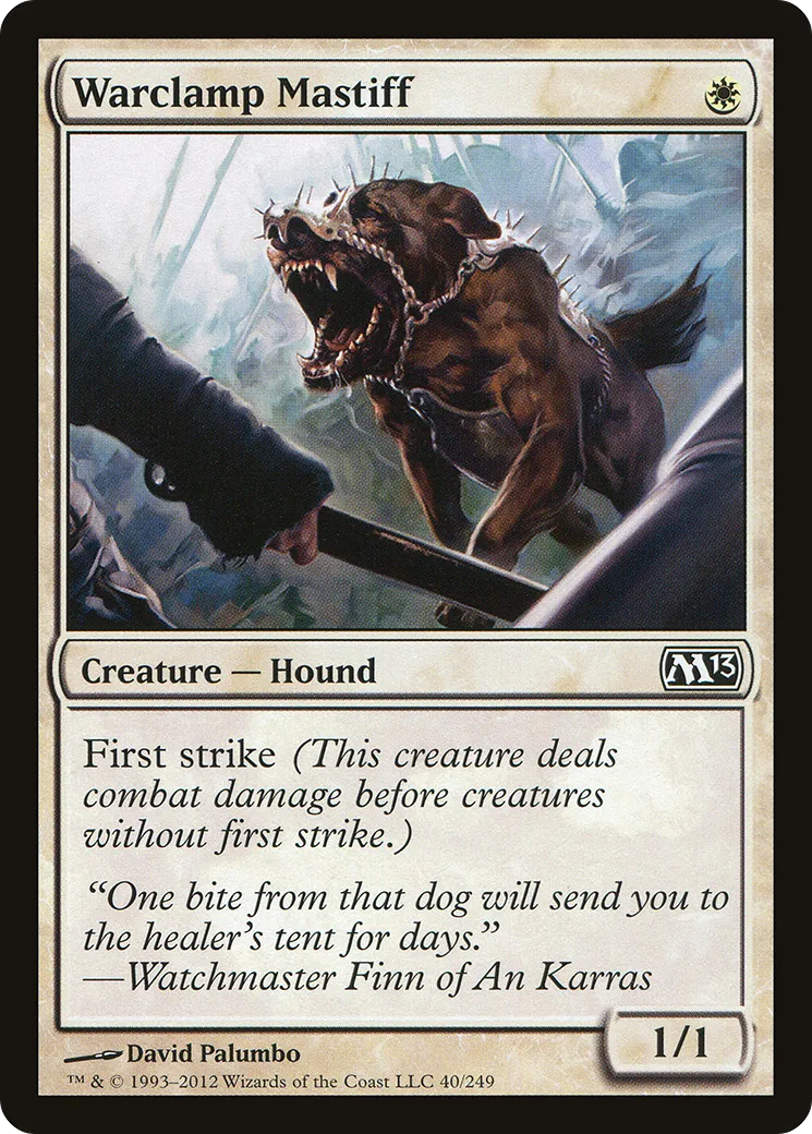 Warclamp Mastiff — Magic 2013 — Magic: The Gathering