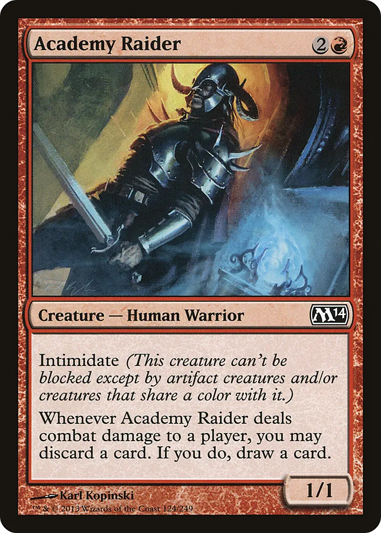 Academy Raider — Magic 2014 — Magic: The Gathering