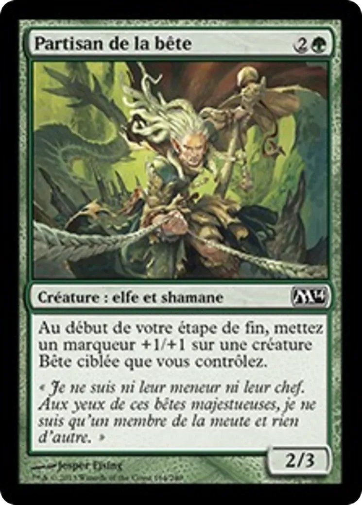 Partisan de la bête — Magic 2014 — Magic: The Gathering