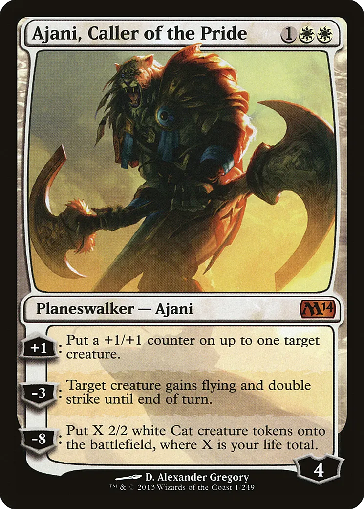 Ajani, Caller of the Pride — Magic 2014 — Magic: The Gathering