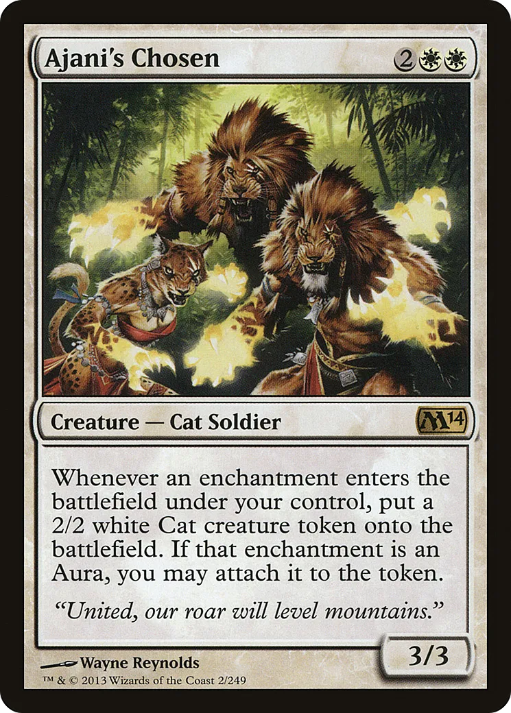 Ajani's Chosen — Magic 2014 — Magic: The Gathering