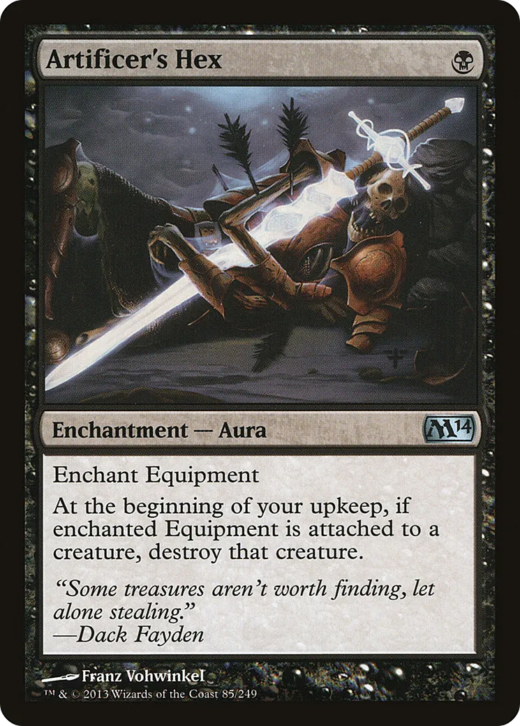 Artificer's Hex — Magic 2014 — Magic: The Gathering