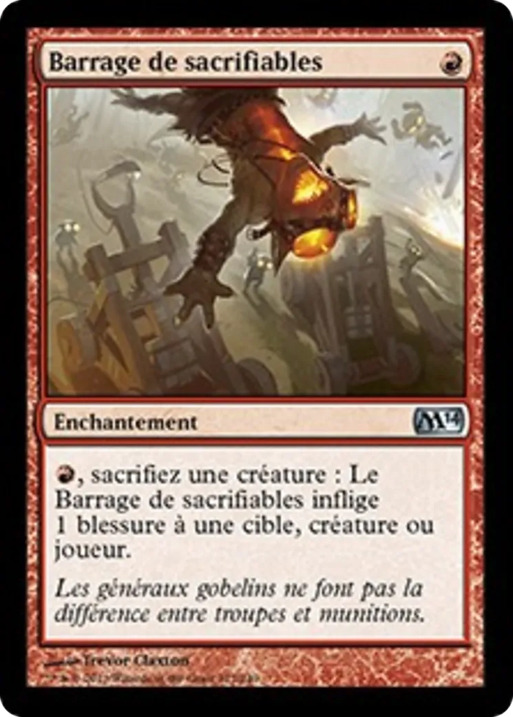 Barrage de sacrifiables — Magic 2014 — Magic: The Gathering