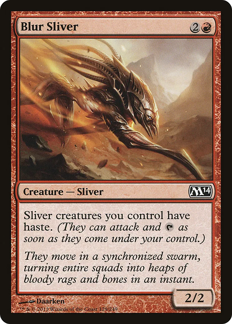 Blur Sliver — Magic 2014 — Magic: The Gathering