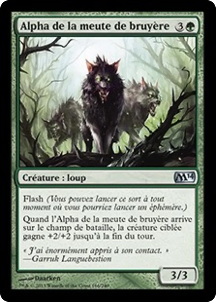 Alpha de la meute de bruyère — Magic 2014 — Magic: The Gathering