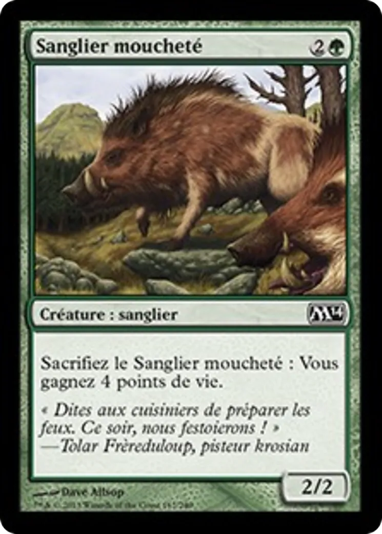 Sanglier moucheté — Magic 2014 — Magic: The Gathering
