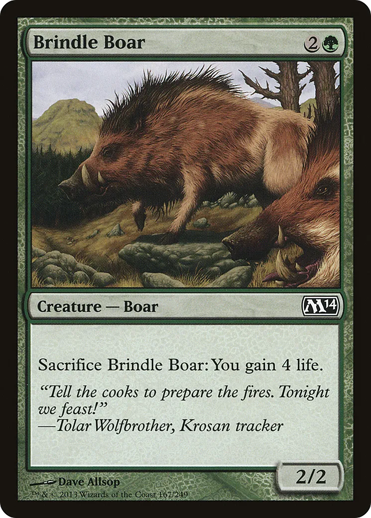 Sanglier moucheté — Magic 2014 — Magic: The Gathering