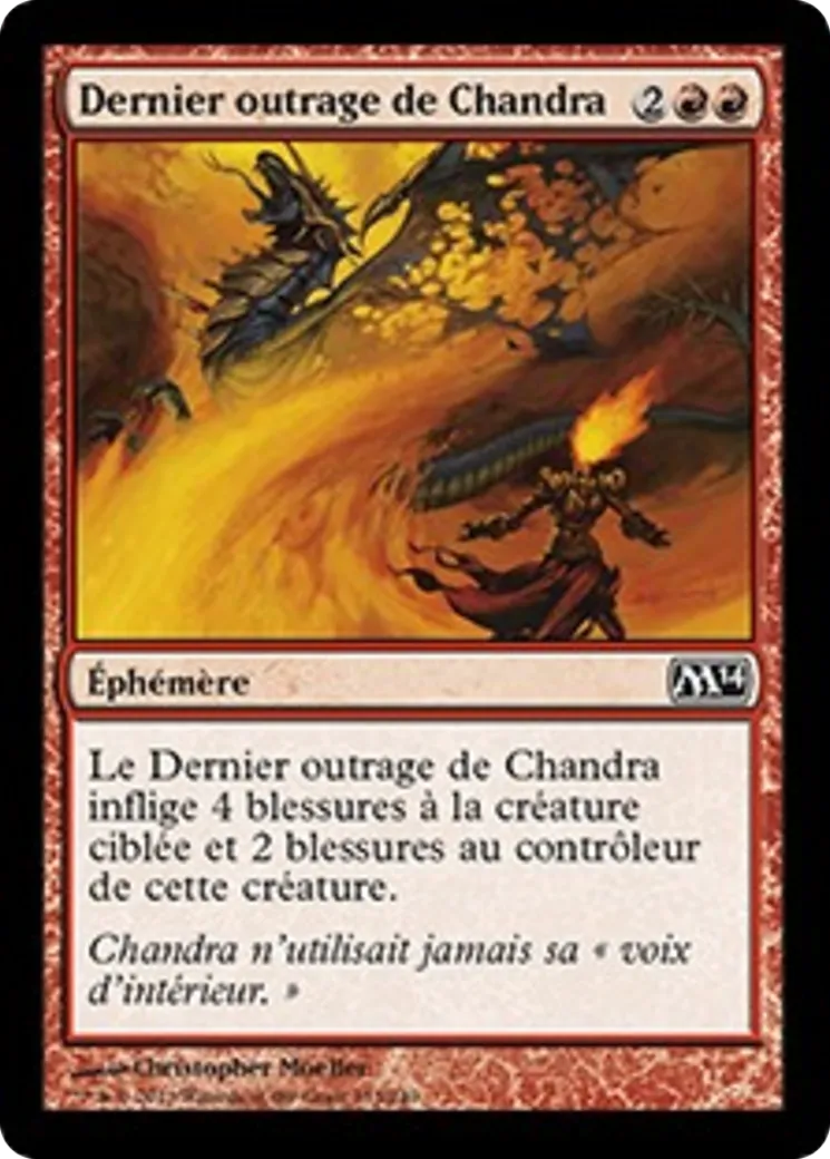 Dernier outrage de Chandra — Magic 2014 — Magic: The Gathering