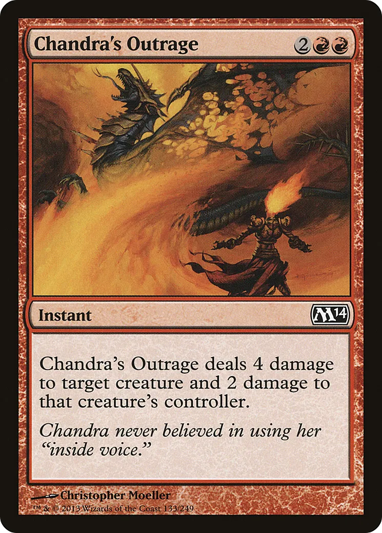 Chandra's Outrage — Magic 2014 — Magic: The Gathering