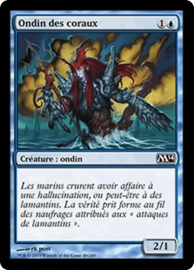 Ondin des coraux — Magic 2014 — Magic: The Gathering