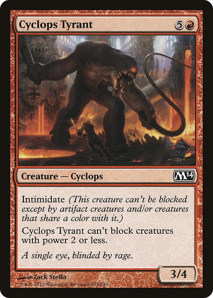 Cyclope tyran — Magic 2014 — Magic: The Gathering