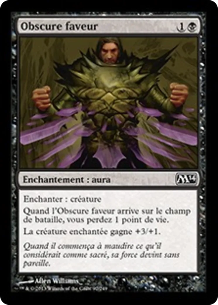 Obscure faveur — Magic 2014 — Magic: The Gathering