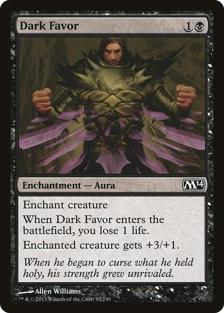 Dark Favor — Magic 2014 — Magic: The Gathering