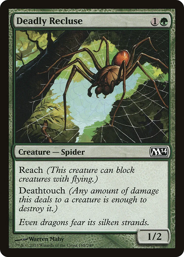 Deadly Recluse — Magic 2014 — Magic: The Gathering