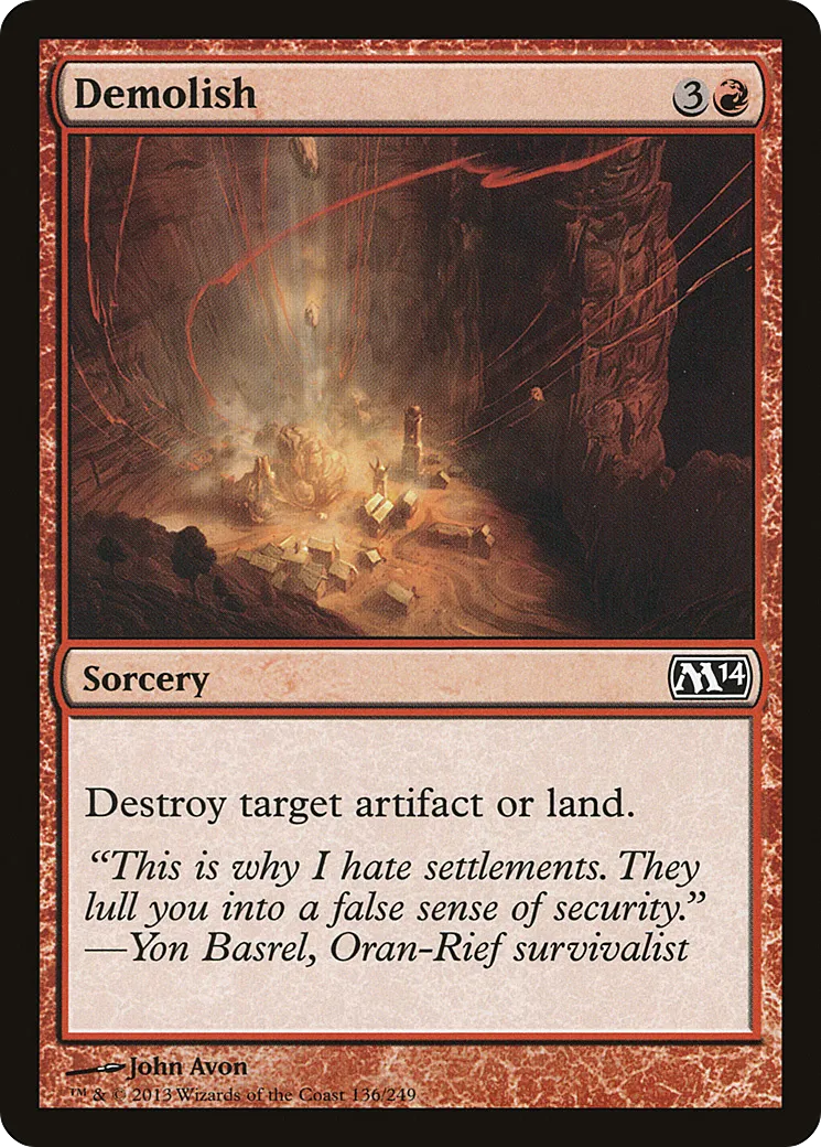 Démolition — Magic 2014 — Magic: The Gathering