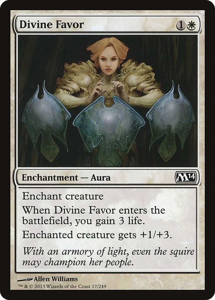 Divine Favor — Magic 2014 — Magic: The Gathering