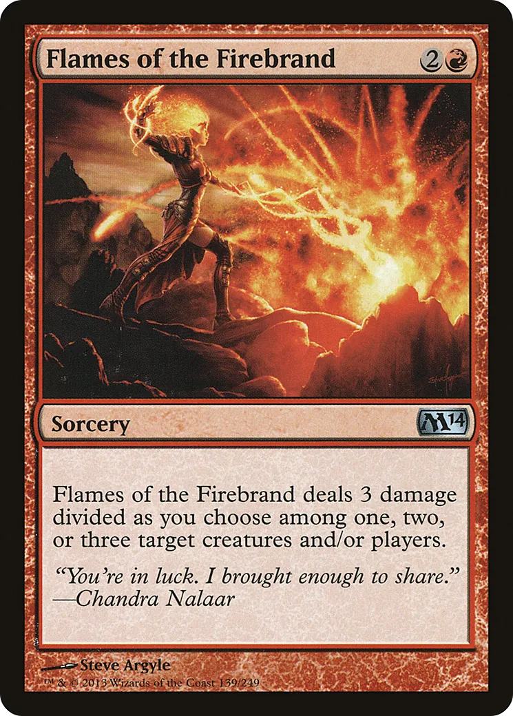 Flammes du brandon — Magic 2014 — Magic: The Gathering