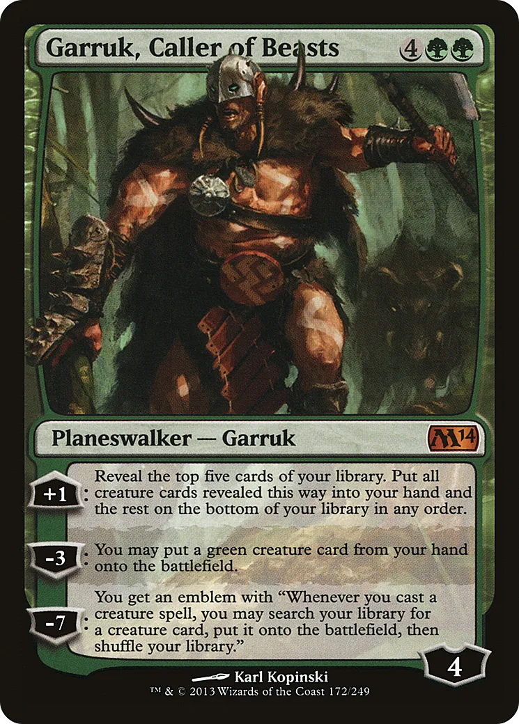 Garruk, Caller of Beasts — Magic 2014 — Magic: The Gathering
