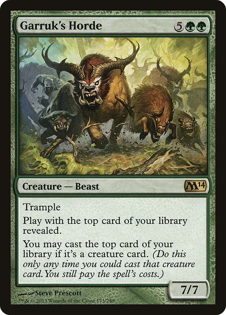 Horde de Garruk — Magic 2014 — Magic: The Gathering