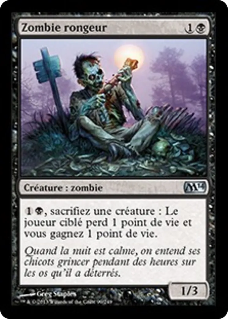 Zombie rongeur — Magic 2014 — Magic: The Gathering