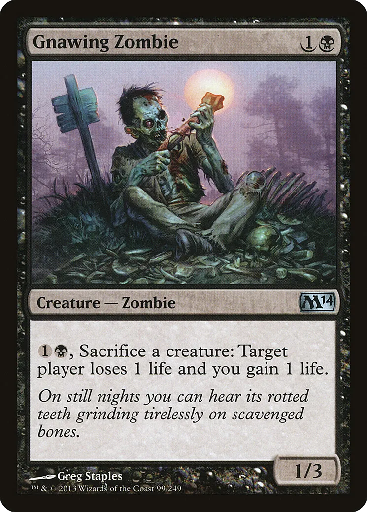 Zombie rongeur — Magic 2014 — Magic: The Gathering