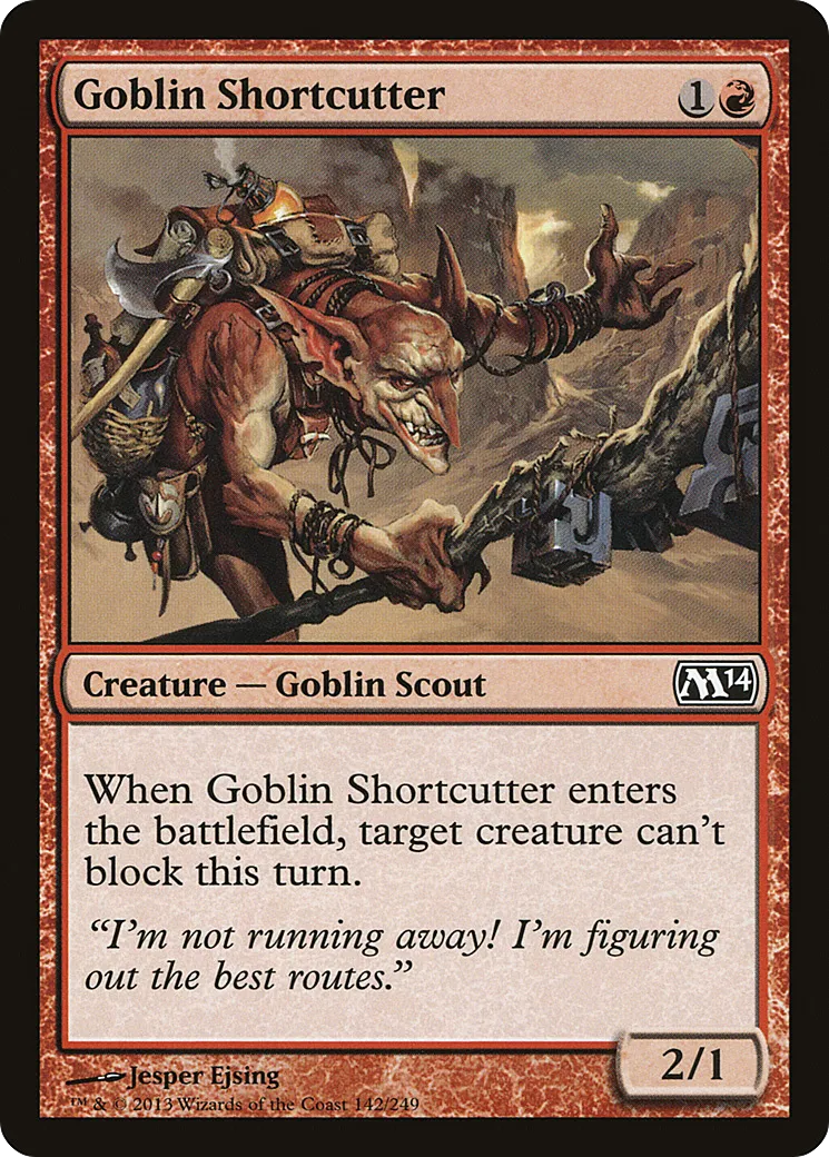 Goblin Shortcutter — Magic 2014 — Magic: The Gathering