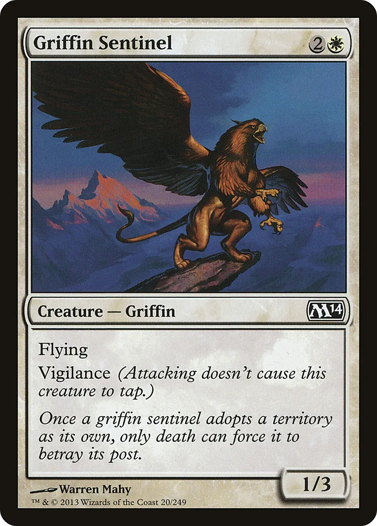 Griffin Sentinel — Magic 2014 — Magic: The Gathering