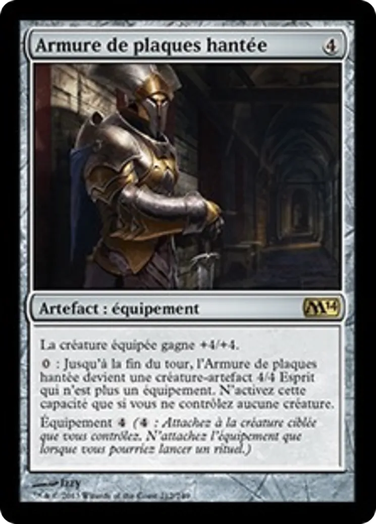 Armure de plaques hantée — Magic 2014 — Magic: The Gathering