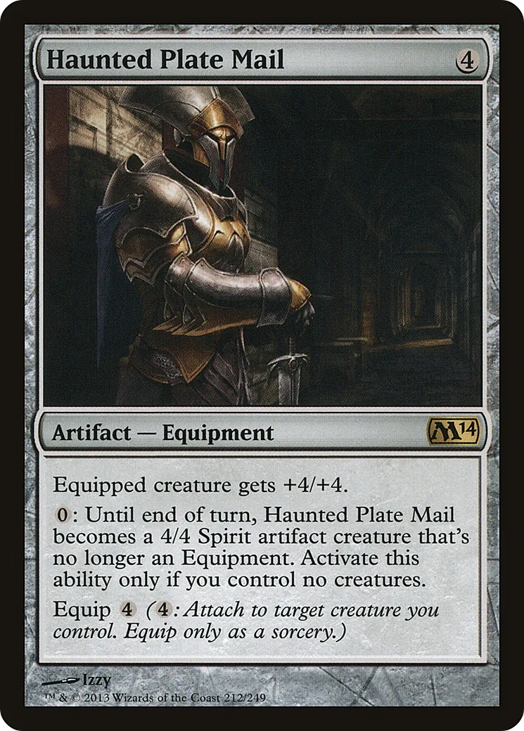 Armure de plaques hantée — Magic 2014 — Magic: The Gathering