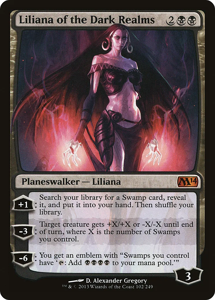 Liliana of the Dark Realms — Magic 2014 — Magic: The Gathering