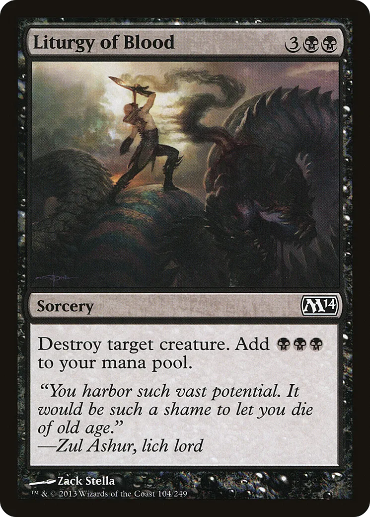 Liturgy of Blood — Magic 2014 — Magic: The Gathering