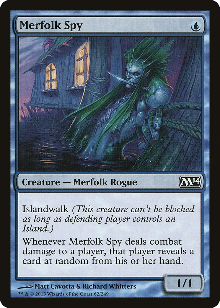 Merfolk Spy — Magic 2014 — Magic: The Gathering