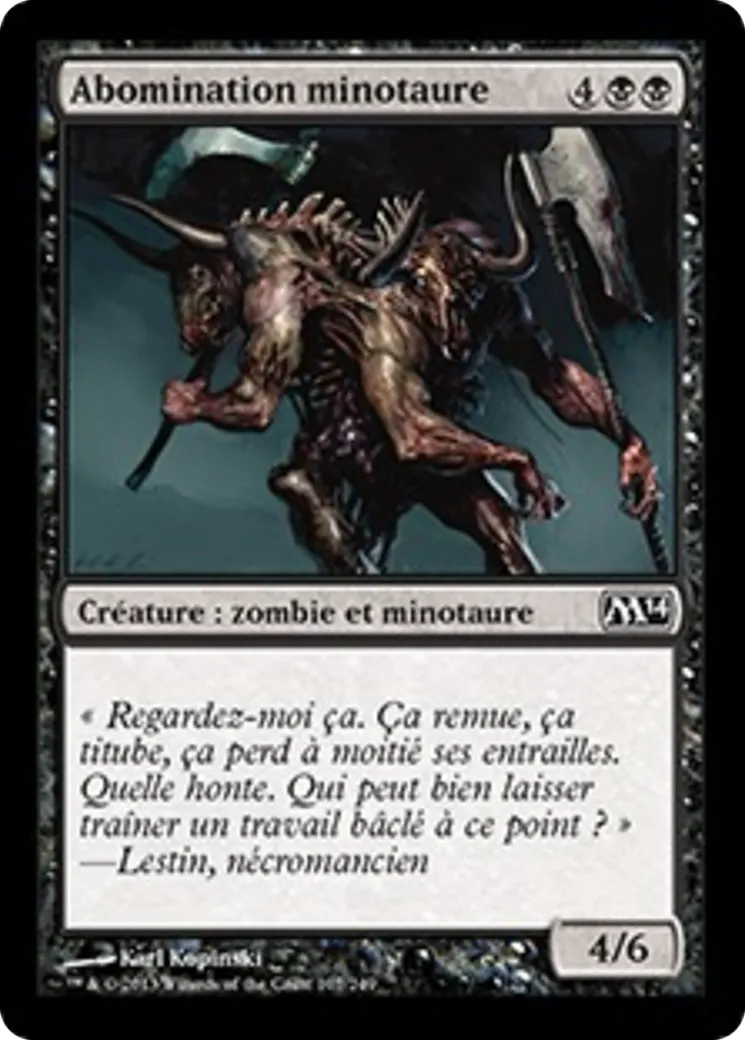 Abomination minotaure — Magic 2014 — Magic: The Gathering