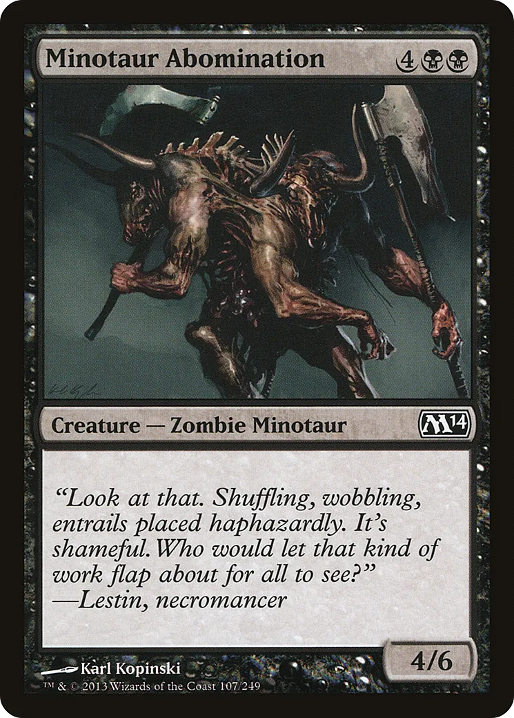 Minotaur Abomination — Magic 2014 — Magic: The Gathering