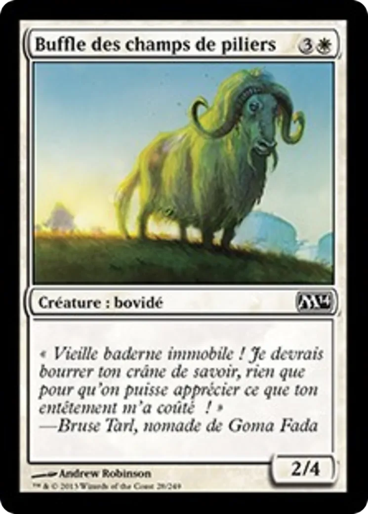 Buffle des champs de piliers — Magic 2014 — Magic: The Gathering