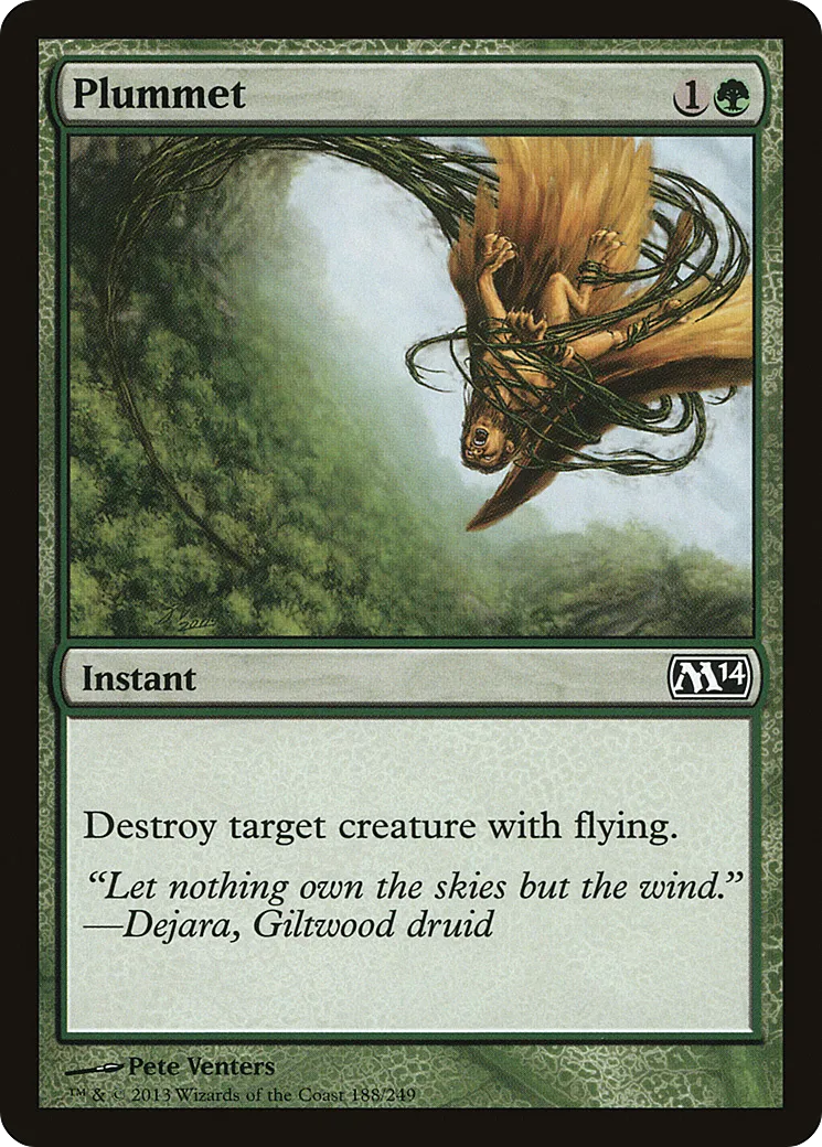 Plummet — Magic 2014 — Magic: The Gathering