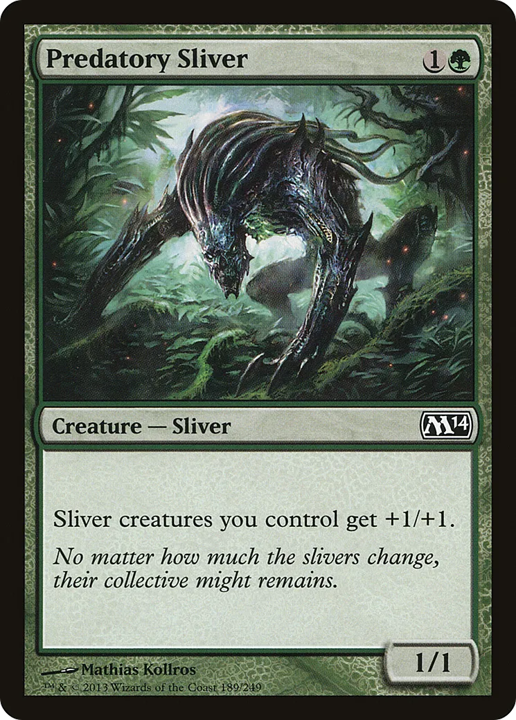 Predatory Sliver — Magic 2014 — Magic: The Gathering