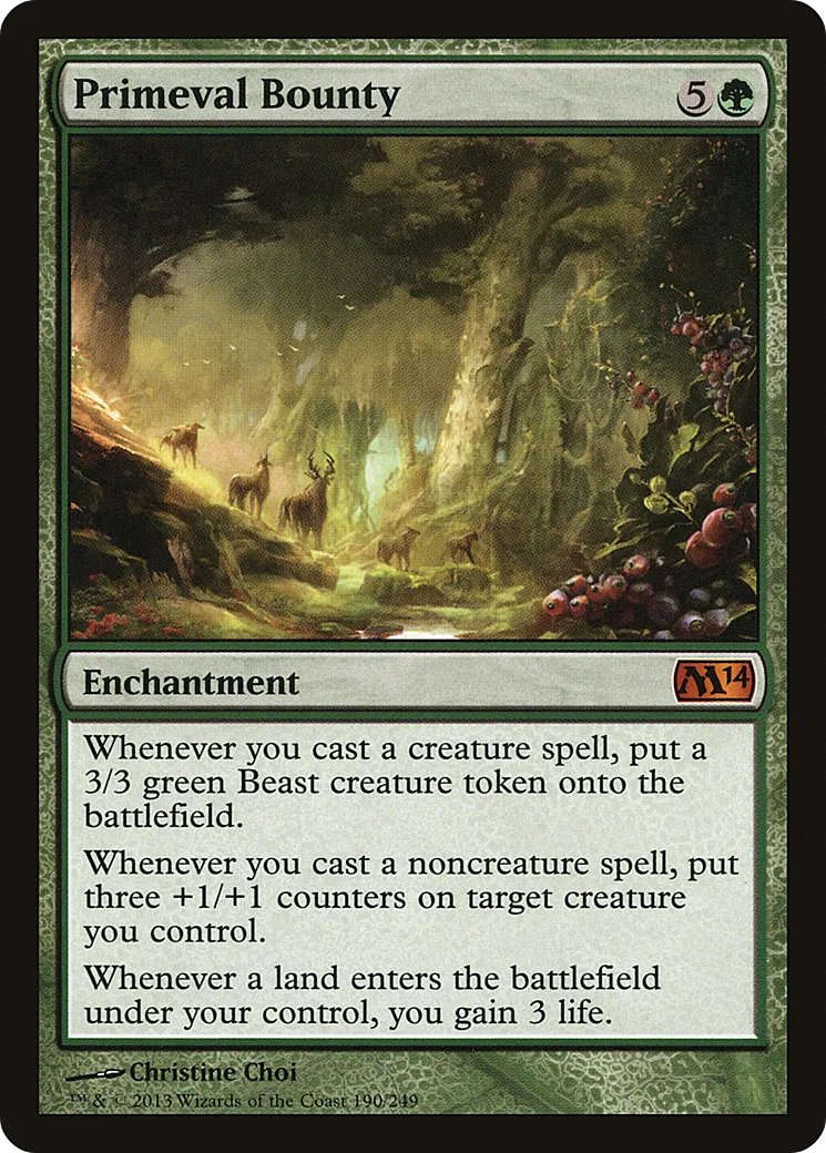 Primeval Bounty — Magic 2014 — Magic: The Gathering
