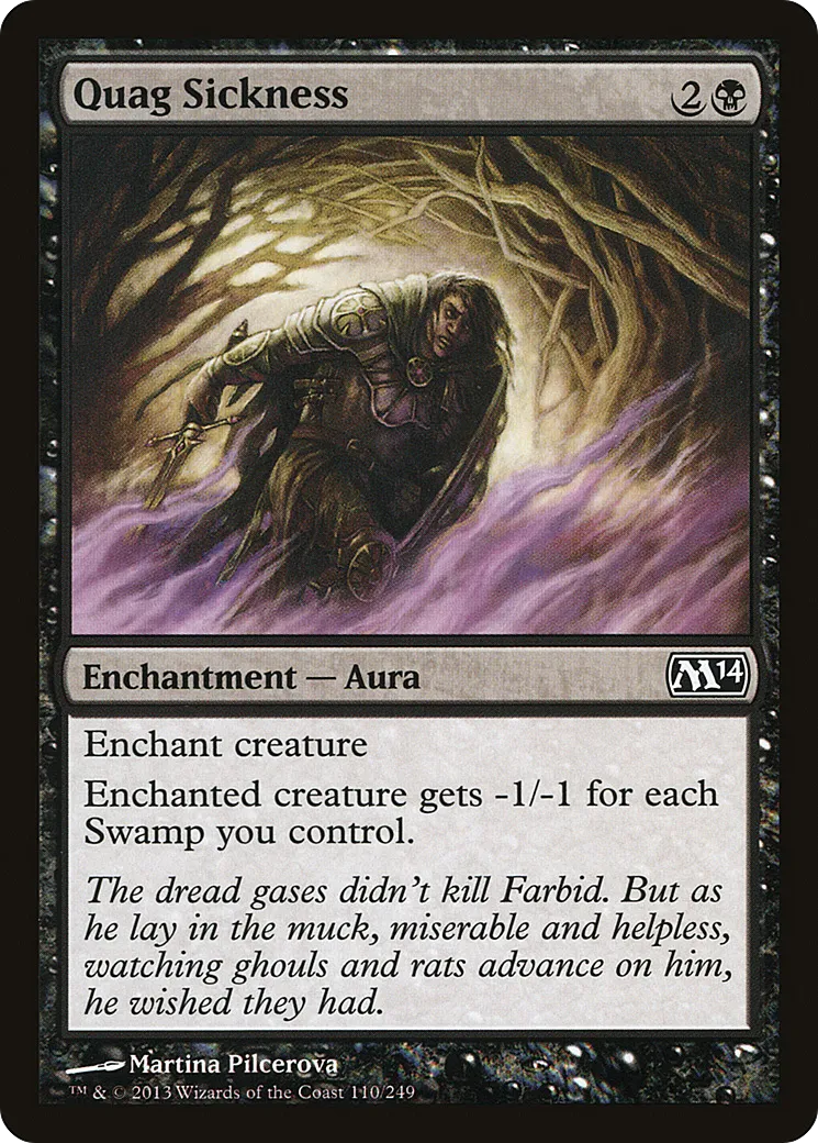 Quag Sickness — Magic 2014 — Magic: The Gathering