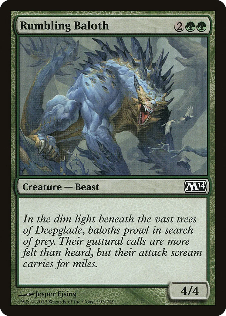 Rumbling Baloth — Magic 2014 — Magic: The Gathering