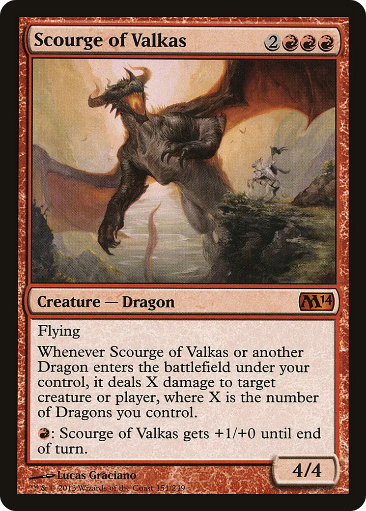 Scourge of Valkas — Magic 2014 — Magic: The Gathering