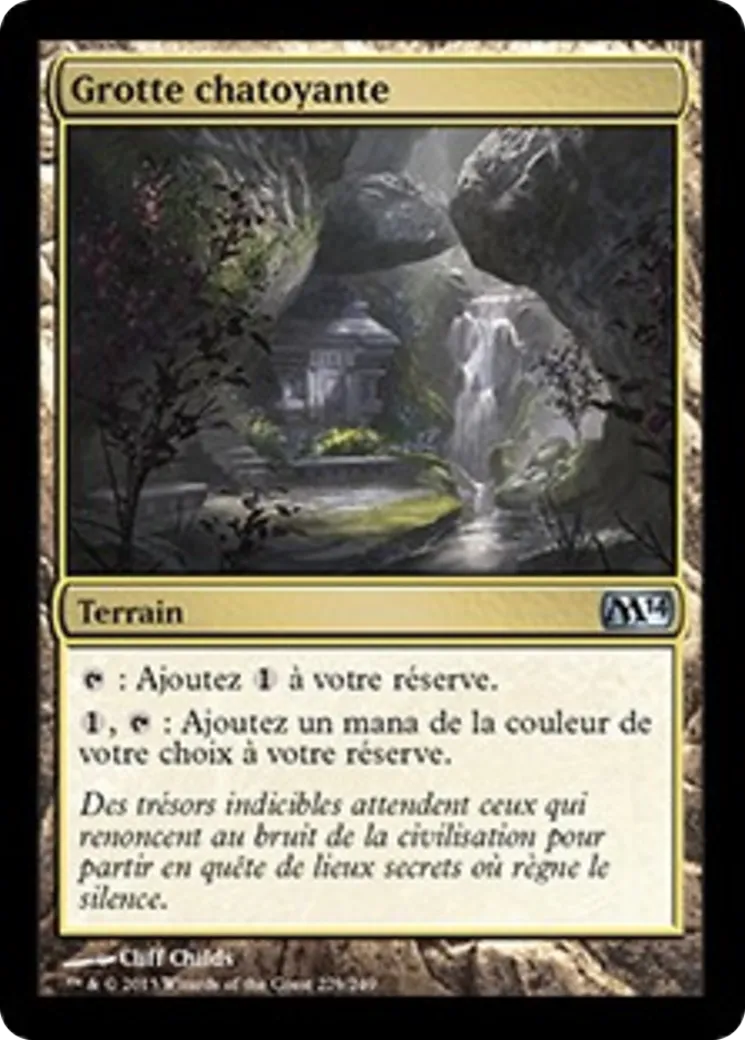 Grotte chatoyante — Magic 2014 — Magic: The Gathering