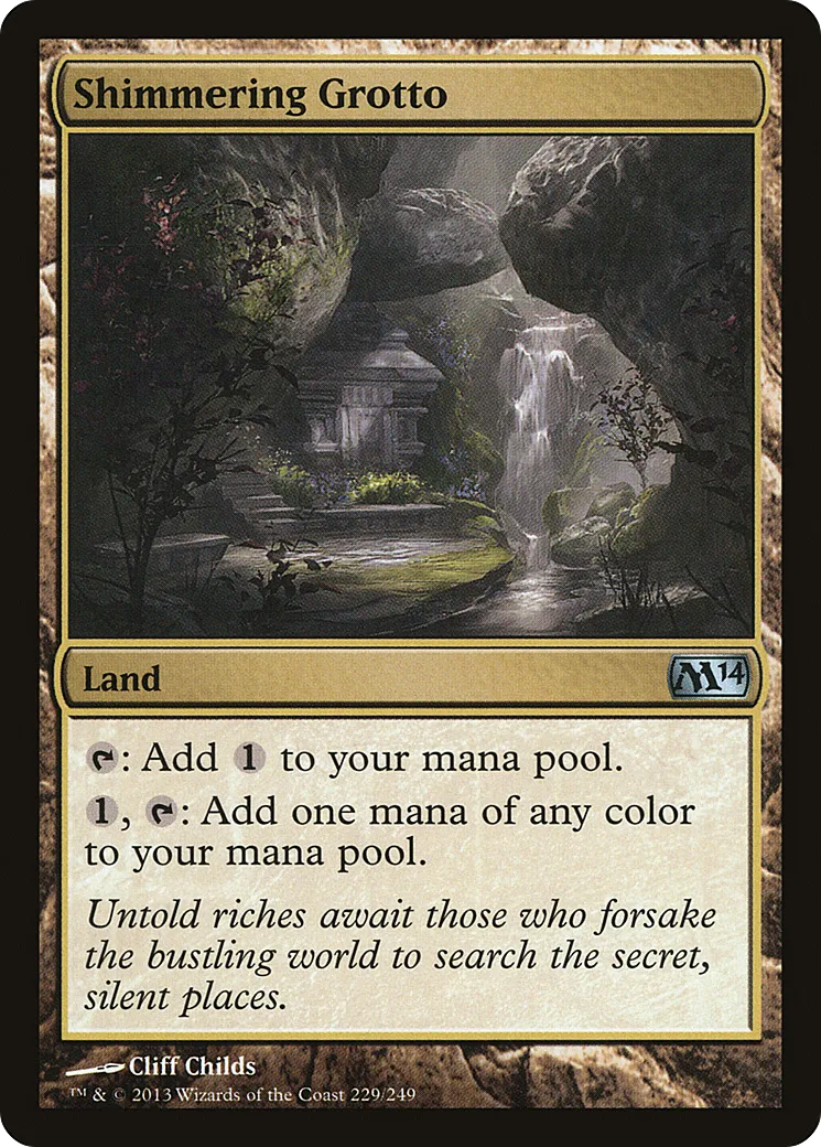 Shimmering Grotto — Magic 2014 — Magic: The Gathering