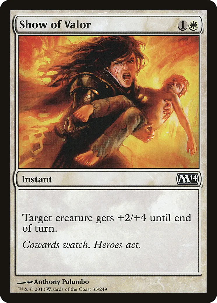 Show of Valor — Magic 2014 — Magic: The Gathering