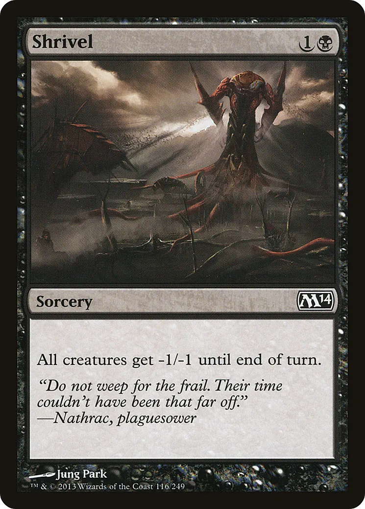 Shrivel — Magic 2014 — Magic: The Gathering