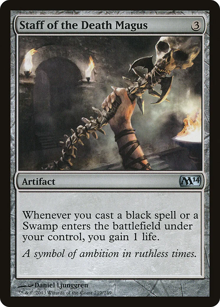 Staff of the Death Magus — Magic 2014 — Magic: The Gathering